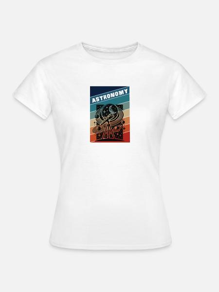 Astronomie Retro Style - Frauen T-Shirt - Weiß