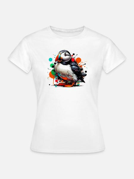 Papageitaucher - Frauen T-Shirt - Weiß