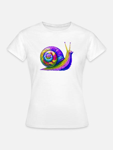 Schnecke - Frauen T-Shirt - Weiß