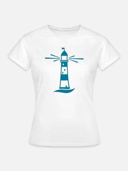 Leuchtturm Nordsee - Frauen T-Shirt - Weiß