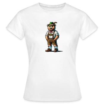 Ours bavarois - T-shirt Femme - blanc - Devant - AI Model Female 172 dark (172cm)