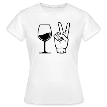 Commander du vin - T-shirt Femme - blanc - Devant - AI Model Female 172 dark (172cm)