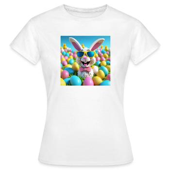 Ostern, Frohe Ostern, Ostern - Frauen T-Shirt - Weiß - Vorne - AI Model Female 172 dark (172cm)