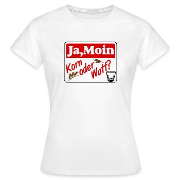 grain , party , wheat grain ,Yes moin grain or watt - Women's T-Shirt - white - Front - AI Model Female 172 dark (172cm)