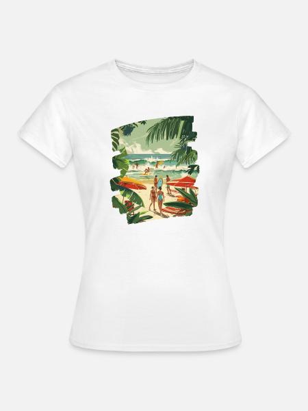 Surfer - Frauen T-Shirt - Weiß