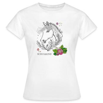 Écolier - T-shirt Femme - blanc - Devant - AI Model Female 172 dark (172cm)
