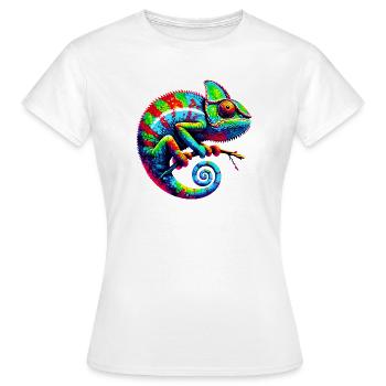 Caméléon - T-shirt Femme - blanc - Devant - AI Model Female 172 dark (172cm)
