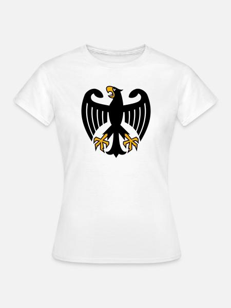 Bundesadler Deutschland Adler Wappen - Frauen T-Shirt - Weiß