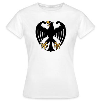 German Fitness Federal Eagle with Muscles - Women's T-Shirt - white - Front - AI Model Female 172 dark (172cm)