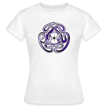 Hekate Snakes - Frauen T-Shirt - Weiß - Vorne - AI Model Female 172 dark (172cm)