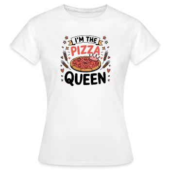 Je suis la reine de la pizza - T-shirt Femme - blanc - Devant - AI Model Female 172 dark (172cm)