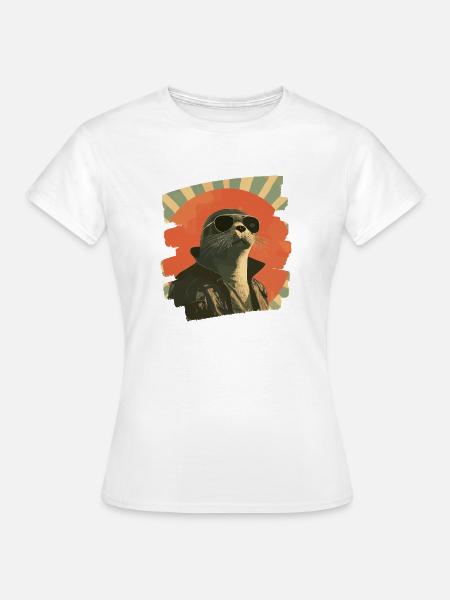 Robbe - Frauen T-Shirt - Weiß