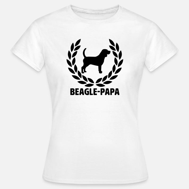 Beagle Dad - Women's T-Shirt - white