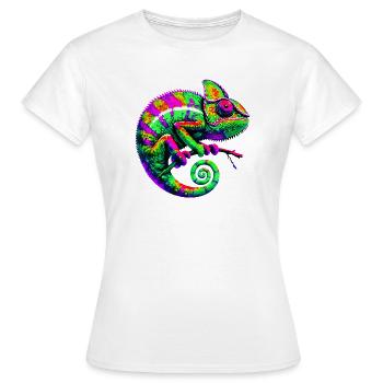 Caméléon - T-shirt Femme - blanc - Devant - AI Model Female 172 dark (172cm)