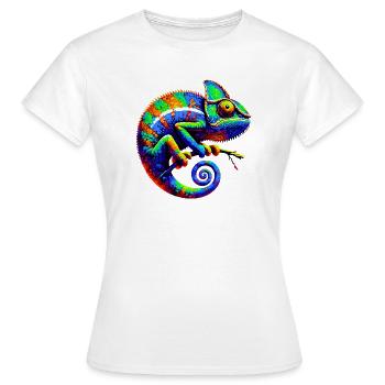 Caméléon - T-shirt Femme - blanc - Devant - AI Model Female 172 dark (172cm)
