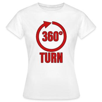 Virage à 360 degrés - T-shirt Femme - blanc - Devant - AI Model Female 172 dark (172cm)