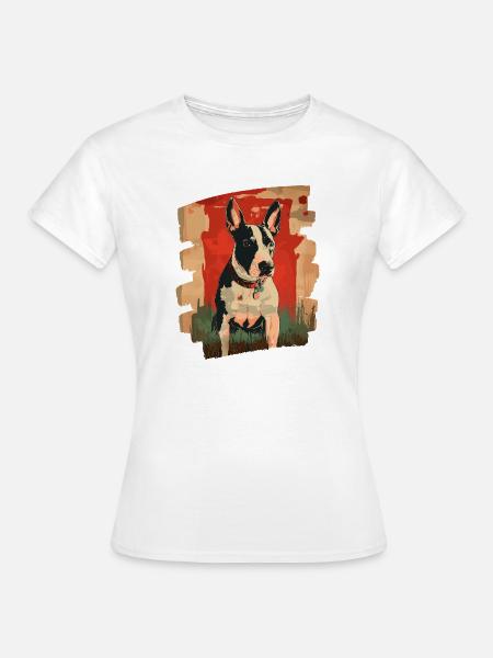 Bullterrier Kampfhund Hunderasse - Frauen T-Shirt - Weiß