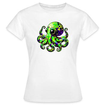 Krake - Frauen T-Shirt - Weiß - Vorne - AI Model Female 172 dark (172cm)