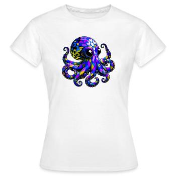 Pieuvre - T-shirt Femme - blanc - Devant - AI Model Female 172 dark (172cm)