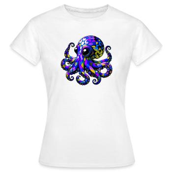 Pieuvre - T-shirt Femme - blanc - Devant - AI Model Female 172 dark (172cm)