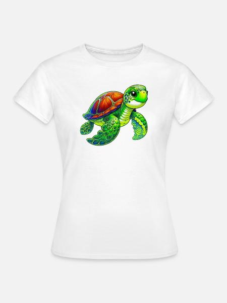 Schildkröte - Frauen T-Shirt - Weiß