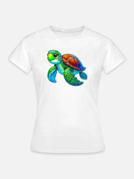 Schildkröte - Frauen T-Shirt - Weiß