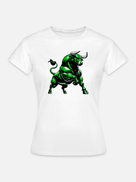 Stier - Frauen T-Shirt - Weiß