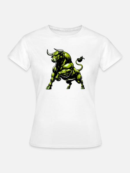 Stier - Frauen T-Shirt - Weiß