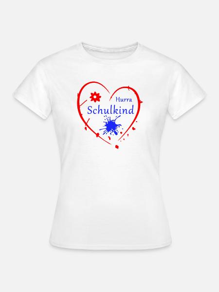 Hurra Schulkind - Frauen T-Shirt - Weiß