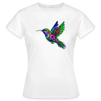 Kolibri - Frauen T-Shirt - Weiß - Vorne - AI Model Female 172 dark (172cm)