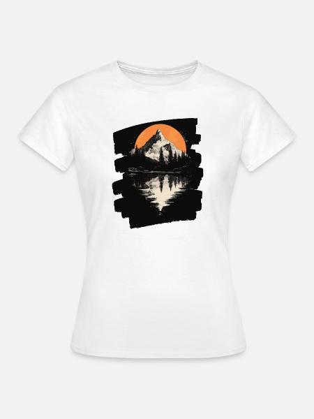 Berge - Frauen T-Shirt - Weiß