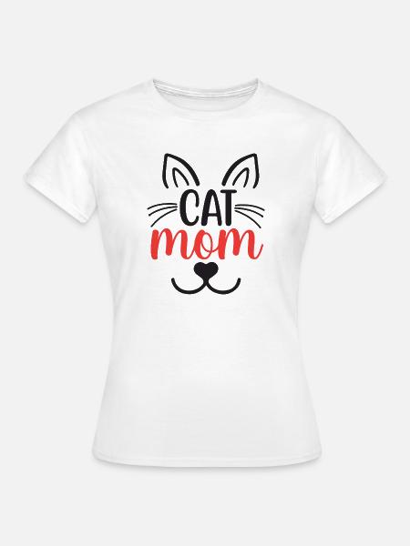 Katzen-Mama - Frauen T-Shirt - Weiß
