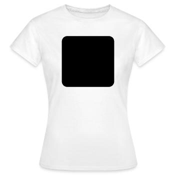 carré arrondi - T-shirt Femme - blanc - Devant - AI Model Female 172 dark (172cm)