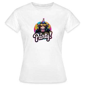 Party - Frauen T-Shirt - Weiß - Vorne - AI Model Female 172 dark (172cm)