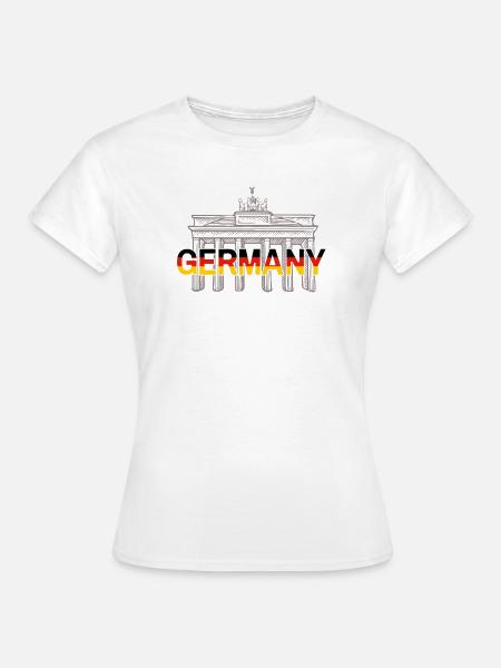 GERMANY - Frauen T-Shirt - Weiß