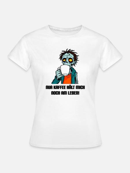 Kaffee-Zombie - Frauen T-Shirt - Weiß
