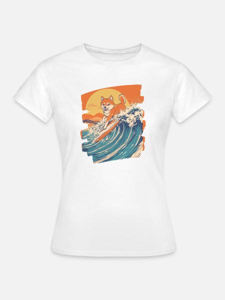 Shiba Inu - Frauen T-Shirt - Weiß