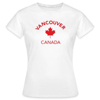 VANCOUVER CANADA - Frauen T-Shirt - Weiß - Vorne - AI Model Female 172 dark (172cm)