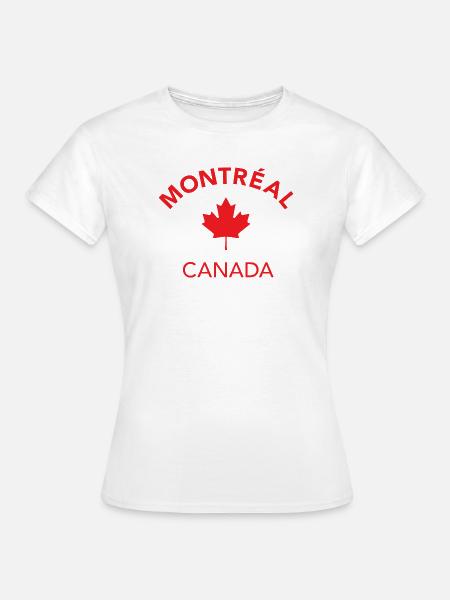 MONTREAL CANADA - Frauen T-Shirt - Weiß