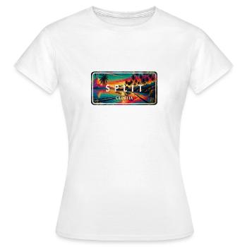 Split Croatia Sunset Design - Women's T-Shirt - white - Front - AI Model Female 172 dark (172cm)