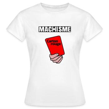 Carton rouge - T-shirt Femme - blanc - Devant - AI Model Female 172 dark (172cm)