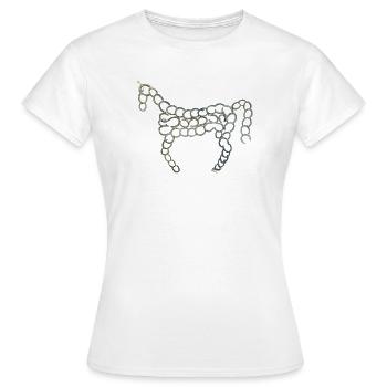 Cheval de fer - T-shirt Femme - blanc - Devant - AI Model Female 172 dark (172cm)