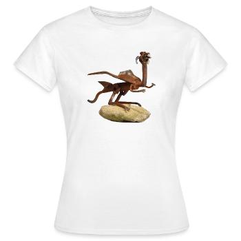 cerf-volant - T-shirt Femme - blanc - Devant - AI Model Female 172 dark (172cm)