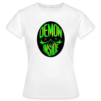 Demon inside - Frauen T-Shirt - Weiß - Vorne - AI Model Female 172 dark (172cm)