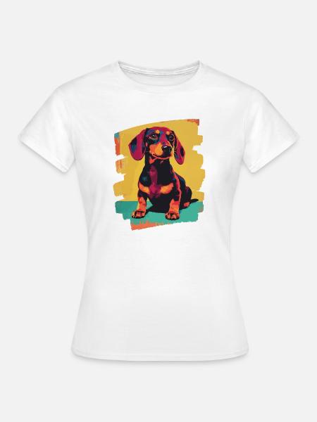 Dackel Dachshund - Frauen T-Shirt - Weiß