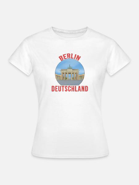 Deutsche Stadt Berlin - Frauen T-Shirt - Weiß