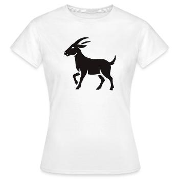 Bouc - T-shirt Femme - blanc - Devant - AI Model Female 172 dark (172cm)