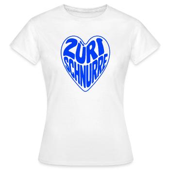 Züri purr - Women's T-Shirt - white - Front - AI Model Female 172 dark (172cm)