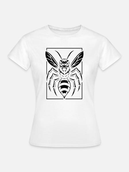 Stilisierte Wespe - Frauen T-Shirt - Weiß