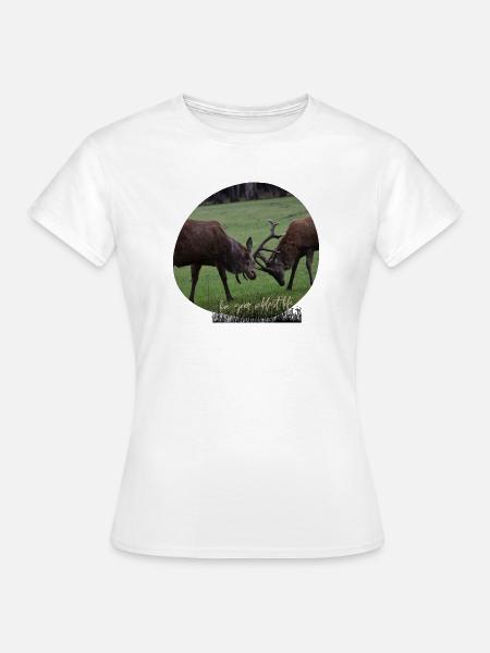 Rotwild-Liebe - Frauen T-Shirt - Weiß